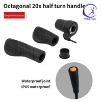 Wharick 20X Cao Su Nửa Xoắn Tay Ga Chống Trượt Nhẹ Chống Thấm Nước Khớp Nửa Tay Ga Tay Cầm Cho Xe Đạp Điện