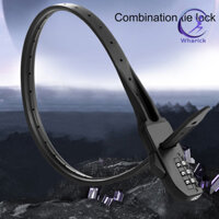 [Wharick] Combo Lock Zip Tie Cài đặt đa năng Mã hóa Dây thép tích hợp có thể điều chỉnh Xe đạp Khóa xe đạp kéo mạnh đa năng Khóa thuyền Kayak để cưỡi ngựa