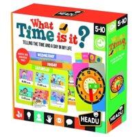 WHAT TIME IS IT - Bộ đồ chơi bingo và học xem giờ trên đồng hồ