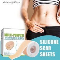 Whbvn 4X150CM Miếng dán sẹo silicon Tấm sửa chữa da Loại bỏ vết rạn da tự dính Burn Acne Scar Tape Dụng cụ chăm sóc da.