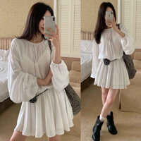 Whbyzwhcb 24 Mùa Hè Phong Cách Mới Phiên Bản Hàn Quốc Phong Cách Mới Dây Buộc Thắt Lưng Đầm Hẹp Nữ Váy Ngắn Mỏng Phù Hợp Với Tất Cả Trận Đấu