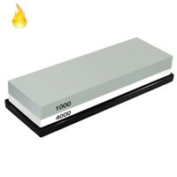 Whetstone Sharpening Stone 1000/4000 Grit - Sharpener Stone - Waterstone Rubber Stone Holder Included