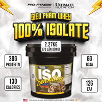 Whey Protein tăng cơ giảm mỡ Iso Sensation 93 5lbs Ultimate Nutrition - Whey Isolate tăng trưởng cơ nạc giảm mỡ - Vanilla Bean 5lbs