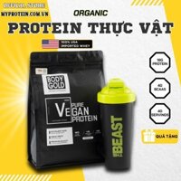 Whey Vegan Protein - Sữa Thực Vật Tăng cân Tăng cơ Body Gold Túi 1kg + Tăng Bình Lắc 700ml