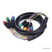 Whi Nâng cấp Đầu nối chống oxy hóa cáp 5RCA cho máy chiếu TV Player