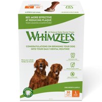 Whimzees Brushzees Natural Grain Free Dog Dental Treat (Small/Medium/Large Breed Dogs)