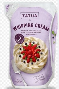 Whipping Cream Tatua túi 1L - Thùng 12 túi
