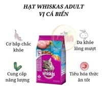 Whiskas Adult 3kg- Thức ăn hạt cho mèo trưởng thành vị cá biển, cá thu, cá ngừ, cá saba nướng, hải sản
