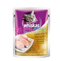 Whiskas Chicken and Tuna 85gr - Whiskas pate gói vị gà và cá ngừ cho mèo
