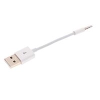 White AUX Audio to USB 2.0 Male Adapter Cable 3.5MM Charging Cable Cord for iPod