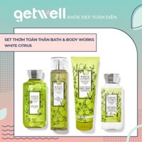 WHITE CITRUS Sản Phẩm Tắm Dưỡng Xịt Thơm Toàn Thân Bath & Body Works Body Lotion Body Mist Shower Gel
