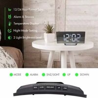 White Creative Large Screen Curved LED Electronic Clock