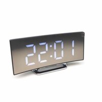 White Creative Large Screen Curved LED Electronic Clock