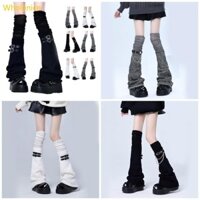 Whol Nữ Vớ Dài Punk Quần Legging Có Khóa loe Đùi Ấm