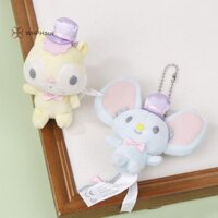 Whphous  Chuột Hoạt Hình Flat Sóc Sang Trọng Đồ Chơi Kawaii Hoạt Hình Móc Khóa Ba Lô Mặt Dây Chuyền Bé Gái Quà Tặng Đẹp