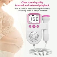[Whphous] Máy đo nhịp tim thai nhi Doppler gia đình dành cho bà bầu Máy dò nhịp tim LCD Hiển thị xung Máy đo không bức xạ [WHPHous]