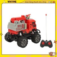 WHYME 1:43 RC Xe Cứu Hỏa Đồ Chơi Thang Đầy Đủ Chức Năng Chiếu Sáng Nhựa Điều Khiển Từ Xa