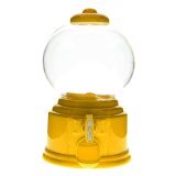 Whyus Novelty Candy Dispenser Machine Gumball Gum Ball Snacks Storage Boxes Gift Toy(Yellow)