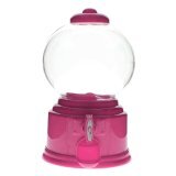 Whyus Novelty Candy Dispenser Machine Gumball Gum Ball Snacks Storage Boxes Gift Toy(Pink)