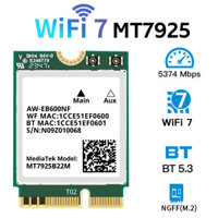 Wi-fi 7 MT7925 M.2 Wireless Lan Card 5400Mbps key E 2.4G 5G 6G BT5.3 Card mạng Wifi Adapter Dongle để giành chiến thắng 10 / 11 Laptop