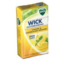 WICK Zitrone & natürliches Menthol Bonbons ohne Zucker, 46 g