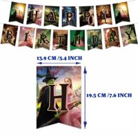 Wicked Birthday Decorations Kids Witch Happy Banner Balloon Cake Cupcake Toppers
