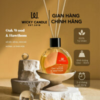 Wicky Candle - Tinh dầu tỏa hương OAK WOOD HAWTHOM mùi gỗ & thảo mộc 50ml