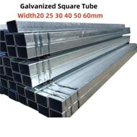 Width20 25 30 40 50 60mm Ống vuông mạ kẽm ống thép hình chữ nhật-1 / 2 Cái