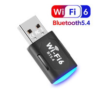 Wifi 6 Mini USB Không Dây Card Driver Free 5G Dual Band 900M Bluetooth 5.4 2 Trong 1 Máy Tính USB Tiếp Nhận Mạng