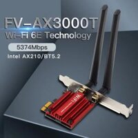 Wifi 6E 5374Mbps AX210 không dây máy tính để bàn PCIe adapter bluetooth 5.3 802.11ax Tri-Band 2.4G/5G/6GHz Wifi thẻ cho Windows 10/11
