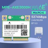 Wifi 6E Ax210 Mini Pci-E Card mạng Wifi BT 5.3 Tri Ban Nhạc 2.4G/5G/6GHz 802.11ax 5374Mbps Bộ thu sóng wifi Cho Máy Tính Để Bàn Máy Tính Xách Tay USB không dây Adapter