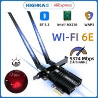 Wifi 6E Intel AX210 Bluetooth 5.3 Tri-Band 2.4G/5GHz/6GHz 802. 11ax/AC PCI Express các mạng không dây ax210ngw Adapter cho PC USB không dây adapter