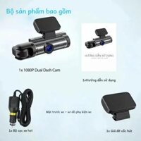 WiFi Car Dash Cam Ống Kính Kép 1080P Tầm Nhìn Ban Đêm Độ Phân Giải Cao Góc Rộng 3,16 Inch Máy Ghi Âm Tự Động Dính