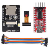 WiFi ESP32 CAM Bluetooth Ban phát triển với OV2640 2MP Camera+FT232RL FTDI+40 Pin Patch Cord