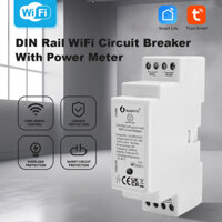 Wifi Gledopto Din Rail Circuit Breaker Power Meter Energy Monitor Tuya Smart Life App Control Power Display Overcharge Bảo vệ quá tải