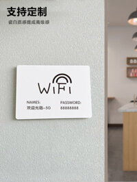 Wifi Nhắc Nhở Ký Miễn Phí Không Dây Mật Khẩu Ấm Bảng Hiệu Acrylic Ký Hiệu Máy Tính Để Bàn Sáng Tạo Miếng Dán Dọc Khách Sạn Tùy Chỉnh Thương Hiệu Hộ Gia Đình Tùy Chỉnh