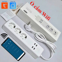 Wifi Ổ cắm thông minh , APP Tuya /  Smart life 10A, ổ cắm hẹn giờ thông minh có 4 cổng USB công suất thấp