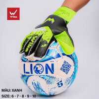 Wika Neon Găng bao tay bắt bóng thủ môn size 6 7 8 9 10 khung xương cố định thoáng khí thấm mồ hôi đấm bóng tốt màu xanh