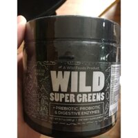 Wild Foods Super Greens Powder - Bột siêu thực phẩm xanh hữu cơ với Enzyme tiêu hóa - 3 phần rau trên mỗi muỗng - Hỗn hợ