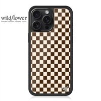 Wildflower Checkers wf Ốp lưng iPhone 16 16Pro 15 14 Plus 12 13 Pro Max Acrylic Cứng Vỏ Chống Sốc Ốp Lưng