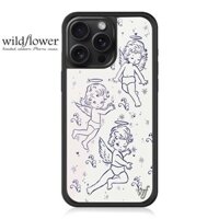 Wildflower Cherubs wf Ốp lưng iPhone 16 16Pro 15 14 Plus 12 13 Pro Max Acrylic Cứng Vỏ Chống Sốc Ốp Lưng
