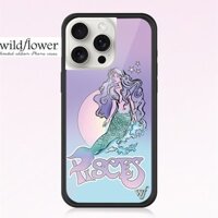 Wildflower Nàng Tiên Cá pisces wf Ốp lưng iPhone 15 14 Plus 12 13 Pro Max Acrylic Cứng Vỏ Chống Sốc Ốp Lưng