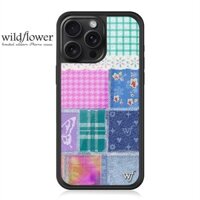 Wildflower Patchwork wf Ốp lưng iPhone 16 16Pro 15 14 Plus 12 13 Pro Max Acrylic Cứng Vỏ Chống Sốc Ốp Lưng
