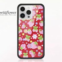 Wildflower Star Berries wf Ốp lưng iPhone 15 14 Plus 12 13 Pro Max Acrylic Cứng Vỏ Chống Sốc Ốp Lưng