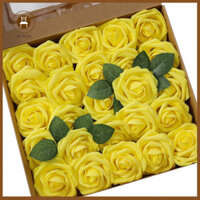 Wilitto 25 Chiếc Hoa Nhân Tạo PE Hoa Hồng Dính Cưới Bó Hoa Vòng Hoa DIY Trang Trí Tiệc