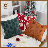 Wilitto Giáng Sinh Trang Trí Nhà Giọng Ấm Áp Mùa Đông Ngày Lễ Đệm Ốp Lưng 3d Nai Sừng Tấm Cây Giáng Sinh Ma Bí Ngô Gối Cho Halloween Năm Mới Trang Trí Tiệc