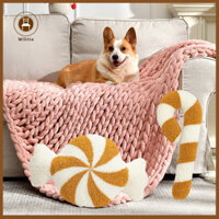 Wilitto Ngày Lễ Đệm Sofa Theo Mùa Giáng Sinh Kẹo Cane Nhà Gối Trang Trí Lễ Hội Cho Xe Ghế Giường Năm Mới Đảng Chống Đỡ Trang Trí Văn Phòng Người Mua Đông Nam Á