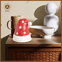 Wilitto Nón Hình Lư Rỗng Ngôi Sao Mũ Lư Hương Giáng Sinh Ông Già Noel Nón Đốt Trang Trí Nhựa Đỏ Tealight Giá Đỡ Cho Văn Phòng Tại Nhà Trang Trí Máy Tính Để Bàn Đông Nam