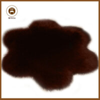 Wilitto Plum Blossom Shape Mềm Có Thể Giặt Thảm Sàn Thảm Ấm Đệm Phòng Ngủ Thảm Lót