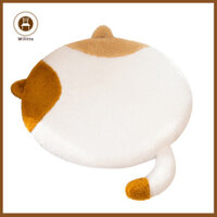 Wilitto Tấm lót ghế chống ma sát Đệm hình mèo Thiết kế mèo Đệm ngồi xốp nhớ cho ghế văn phòng Giảm đau lưng Sciatica Tấm lót ghế tròn chống trượt để ngồi lâu